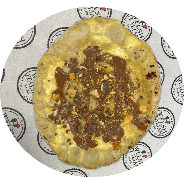 Crunchie Custard Pizza