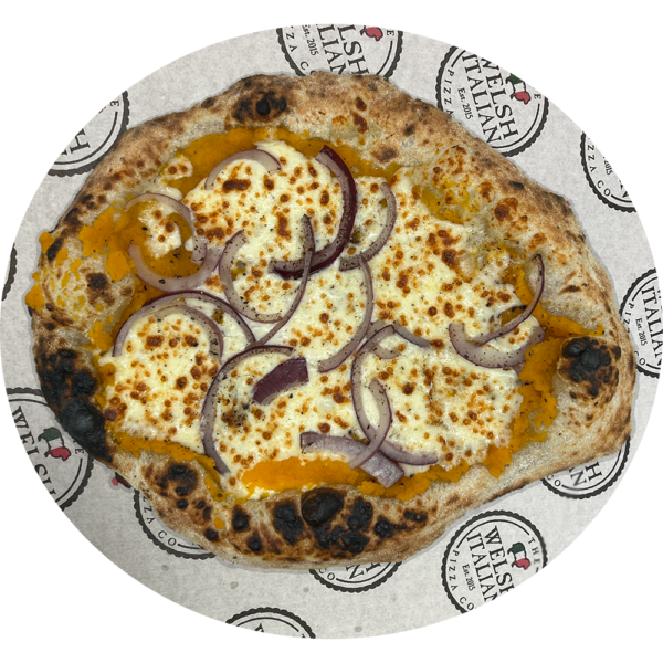 Spiced Butternut Squash and Mozzarella Pizza